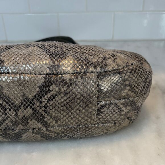 Coach Bag Purse Handbag Leather Snake Python Madison Maggie Hobo Shoulder Bag - Picture 10 of 16